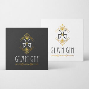 logo glam gin artisanal belgique