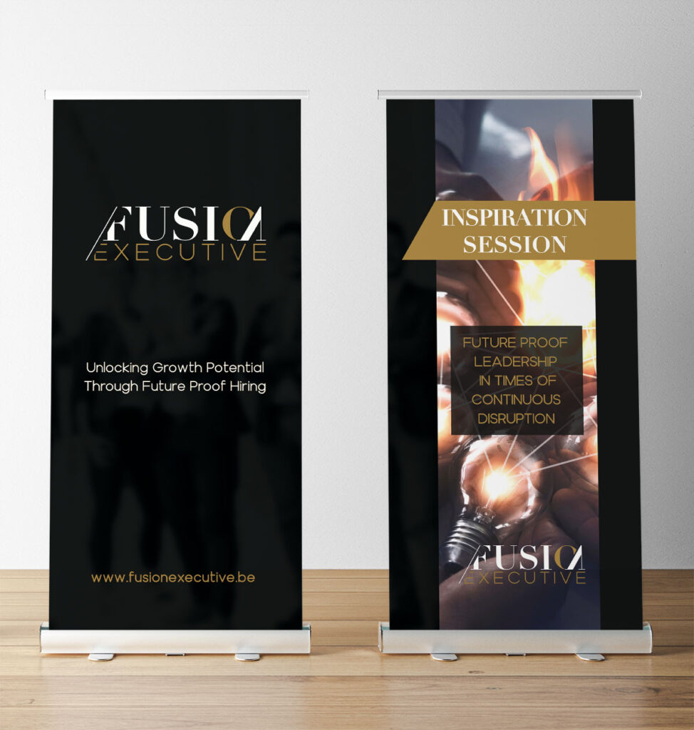 Roll ups pour l'event de Fusion Executive