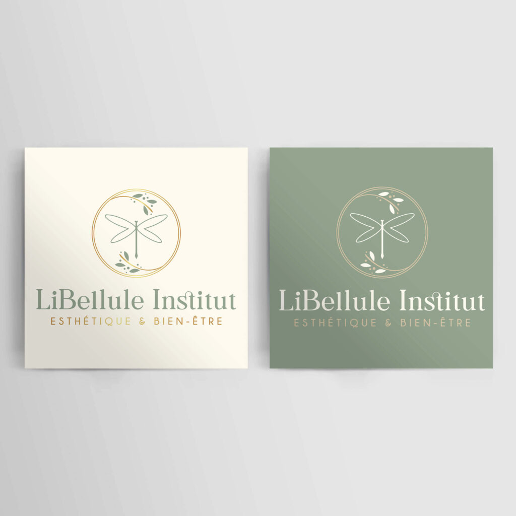 nouvelle identité visuelle libellule institut beauté et bien-être logo