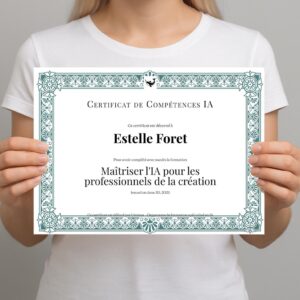 Certificat de compétences IA pour créatifs