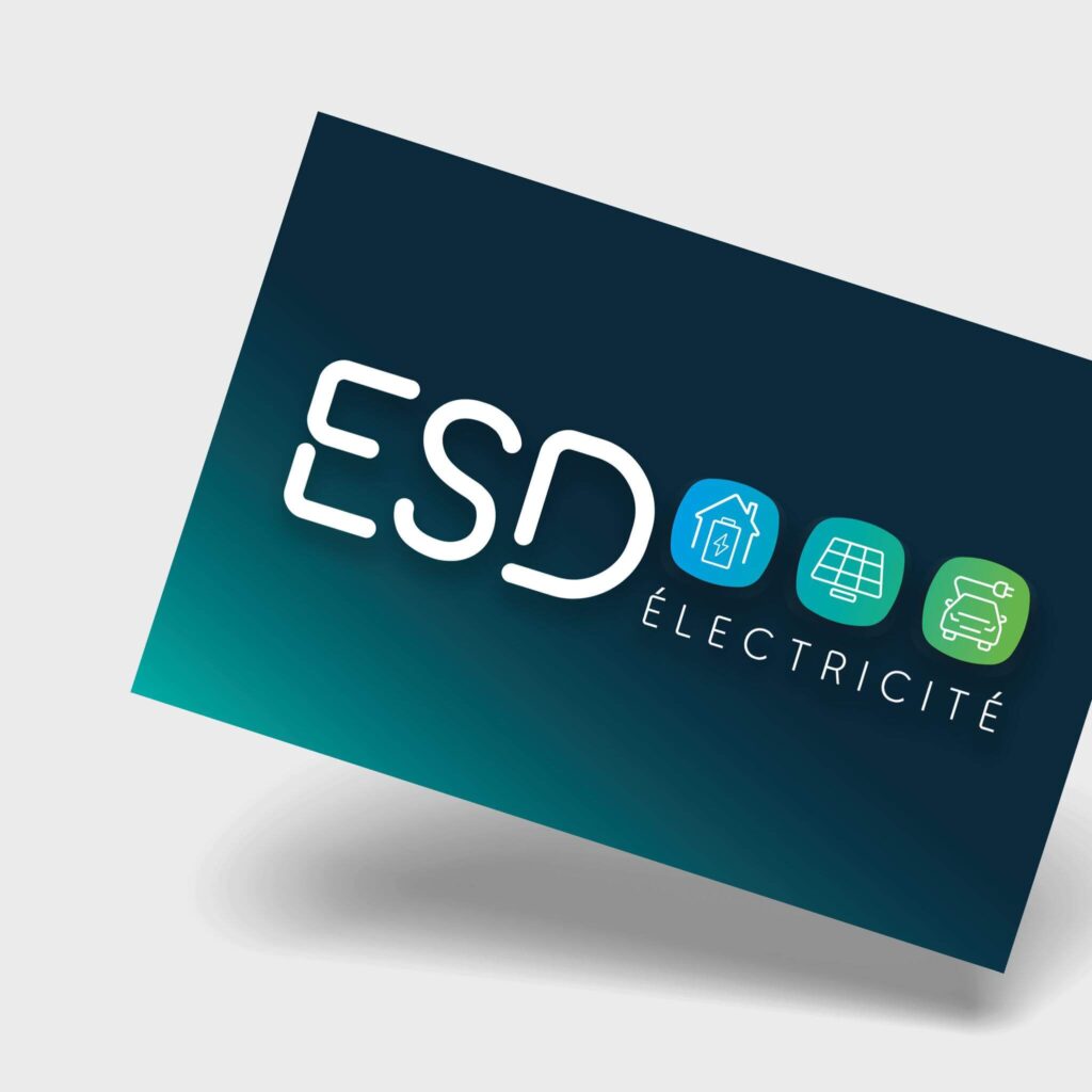 nouveau logo esd électricité