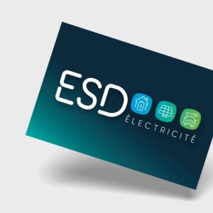 nouveau logo esd électricité
